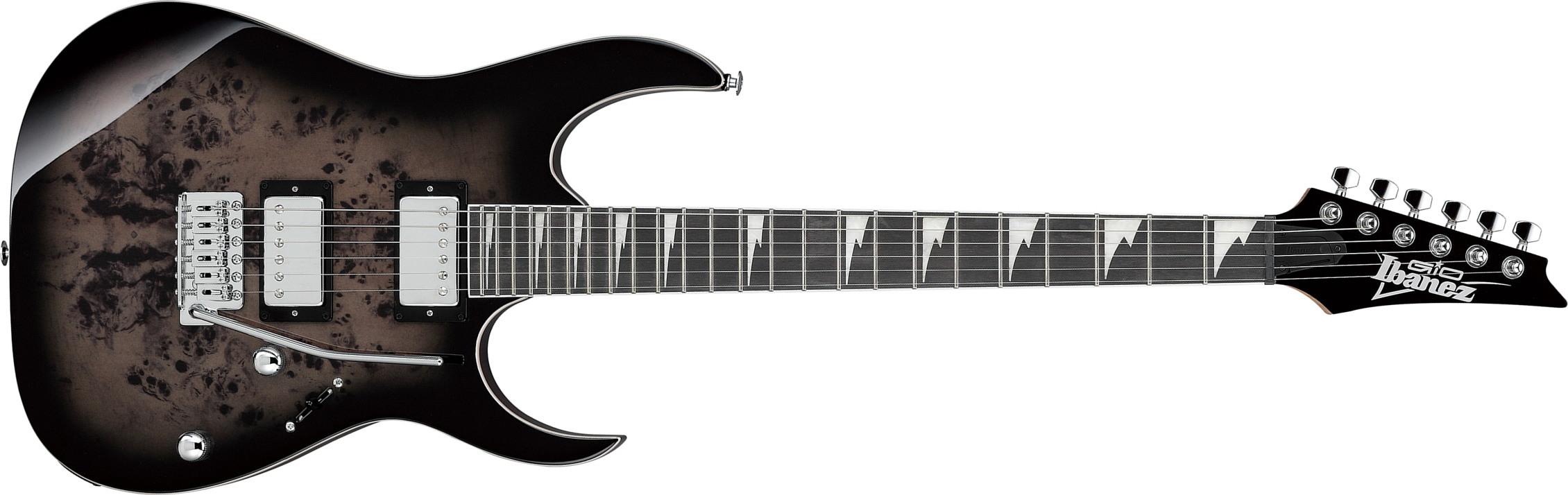 Ibanez Grg220pa1 Bkb Gio 2h Trem Pur - Transparent Brown Black Burst - Str shape electric guitar - Main picture