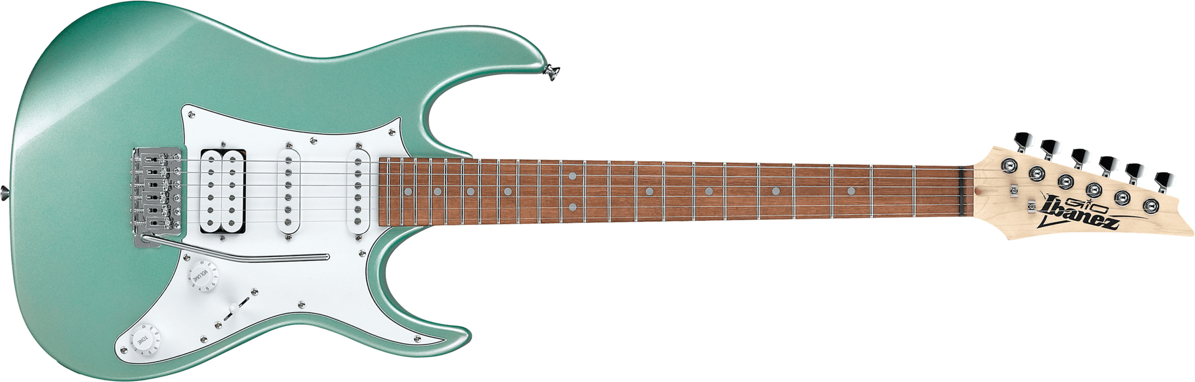 Ibanez Grx40 Mgn Gio Hss Trem Jat - Metallic Light Green - Str shape electric guitar - Main picture