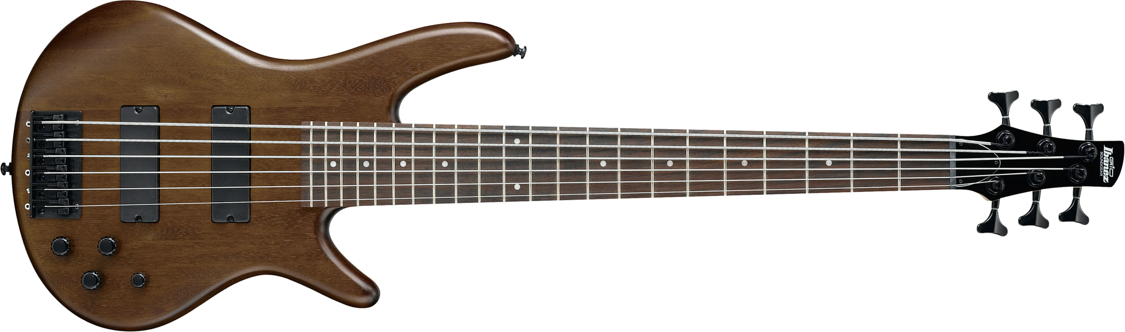 Ibanez Gsr206b Wnf Gio 6c Active Jat - Walnut Flat - Solid body electric bass - Main picture