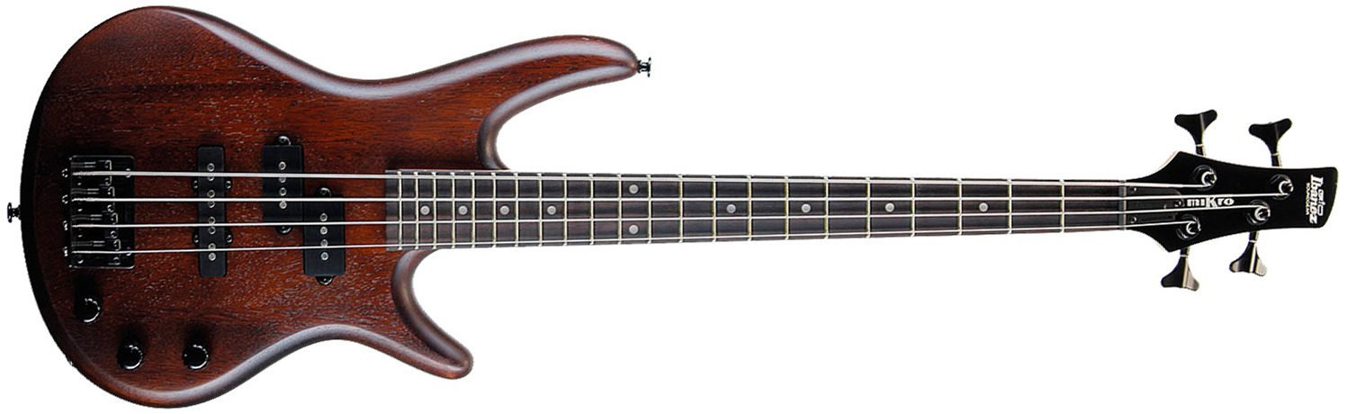 Ibanez Gsrm20bgb Mikro - Walnut Flat - Electric bass for kids - Main picture