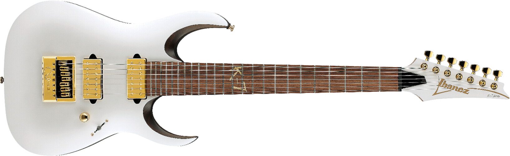 Ibanez Head K7yang Signature 7c 2h Dimarzio Ht Rw - White - Signature electric guitar - Main picture