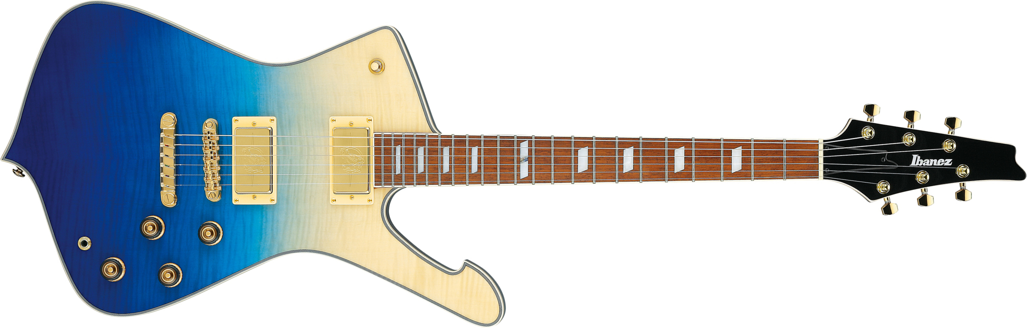 Ibanez Ic420fm Tbg Iceman 2h Ht Jat - Transparent Blue Gradation - Str shape electric guitar - Main picture