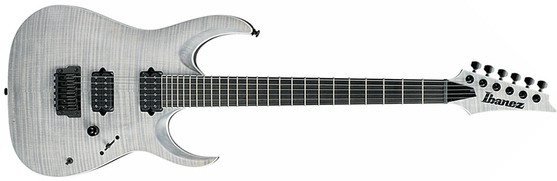 Ibanez Iron Label Rgaix6fm Wff Hh Dimarzio Ht Eb - White Frost Flat - Str shape electric guitar - Main picture