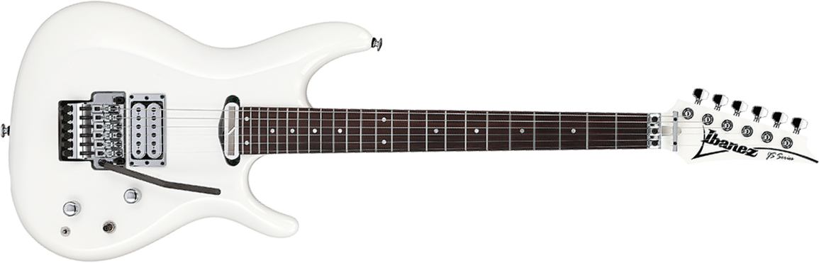 Ibanez Joe Satriani J2480 Wh Jap Signature 1h Dimarzio / Sustainiac Fr Rw - White - Signature electric guitar - Main picture