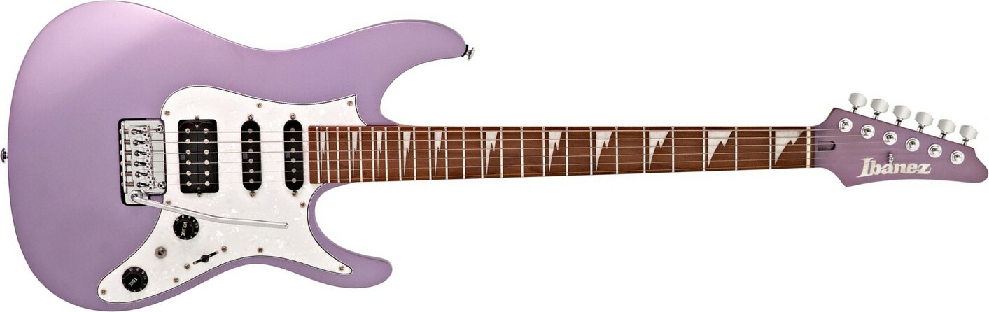 Ibanez Mario Camarena Mar10 Lmm Premium Signature Hss Trem Mn +housse - Lavender Metallic Matte - Str shape electric guitar - Main picture