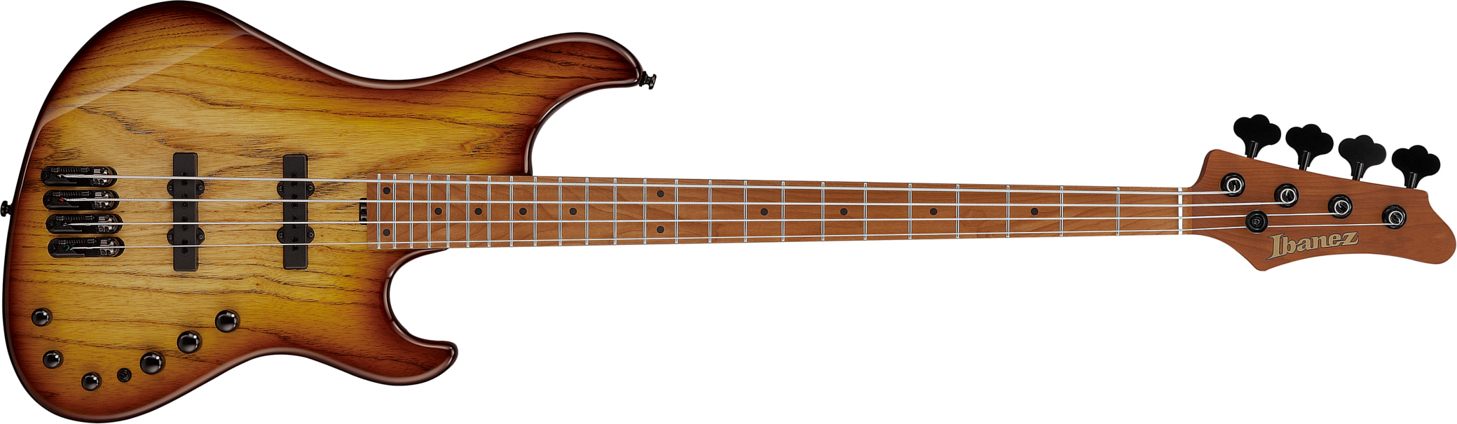 Ibanez Mdm1300 Nab Mode Active Mn - Natural Stained Amber Burst - Solid body electric bass - Main picture
