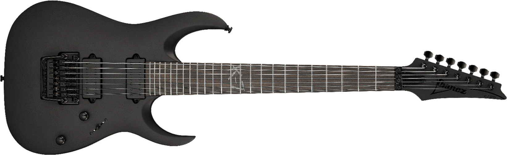 Ibanez Munky Apex K7yin Signature 7c 2h Dimarzio Fr Eb - Black - Signature electric guitar - Main picture