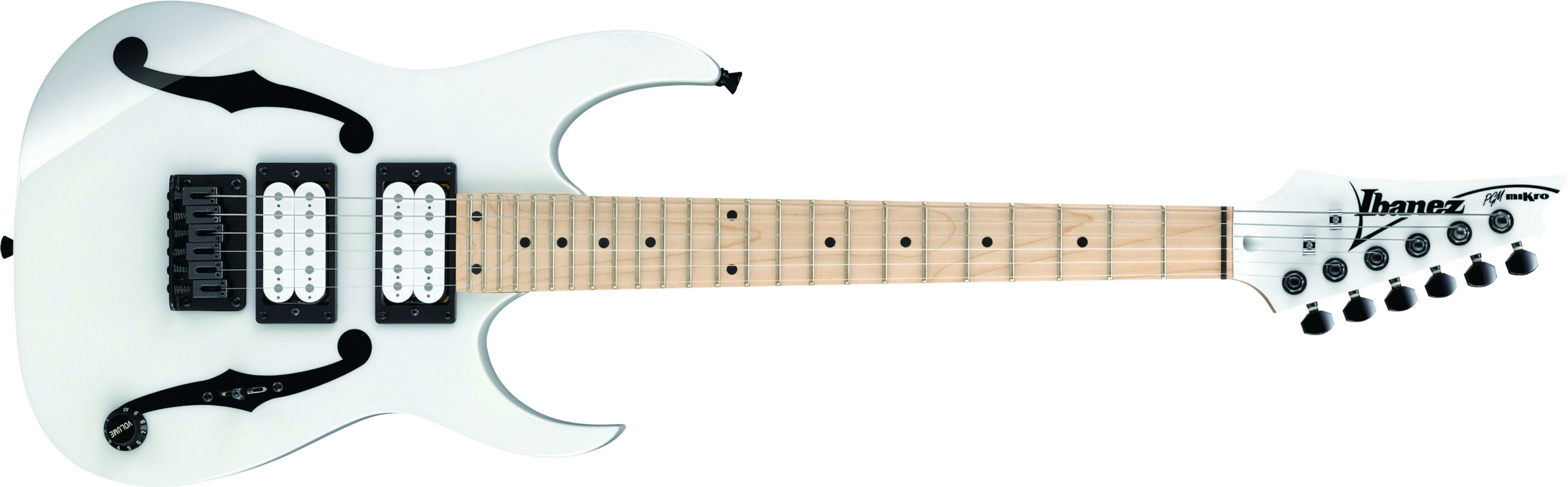 Ibanez Paul Gilbert Pgmm31 Wh Signature Junior Hh Ht Mn - White - Electric guitar for kids - Main picture