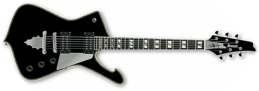 Ibanez Paul Stanley Ps120 Bk Signature Hh Seymour Duncan  Ht Eb - Black - Metal electric guitar - Main picture