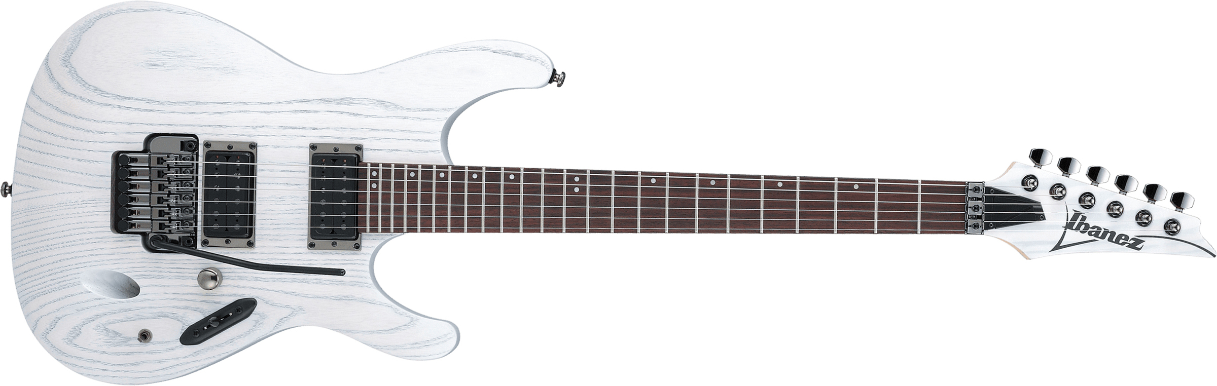 Ibanez Paul Waggoner Pwm20 Signature Hh Fr Rw - White Stain - Str shape electric guitar - Main picture