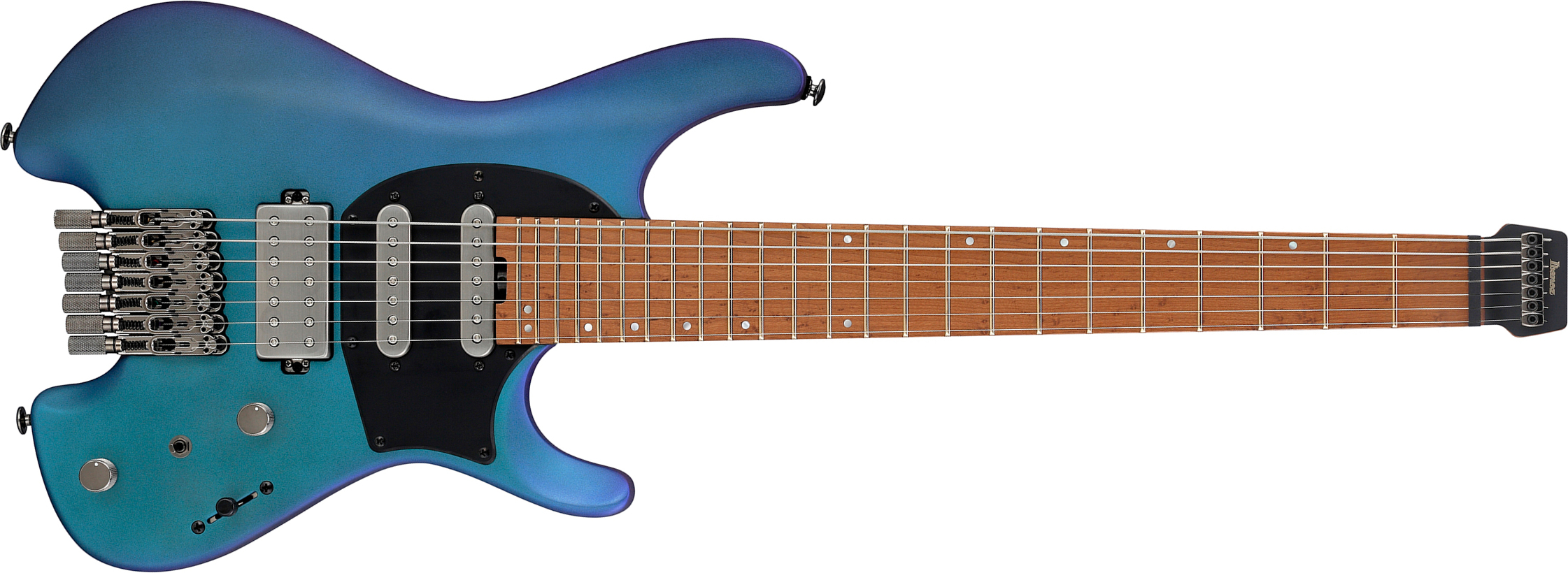 Ibanez Q547 Bmm Quest 7c Hss Ht Mn - Blue Chameleon Metallic Matte - 7 string electric guitar - Main picture