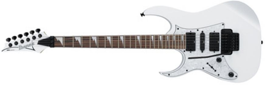 Ibanez Rg350dxzl Wh Lh Gaucher Standard Hsh Fr Jat - White - Left-handed electric guitar - Main picture