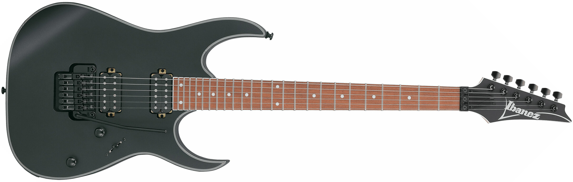 Ibanez Rg420ex Bkf Standard 2h Fr Jat - Black Flat - Str shape electric guitar - Main picture