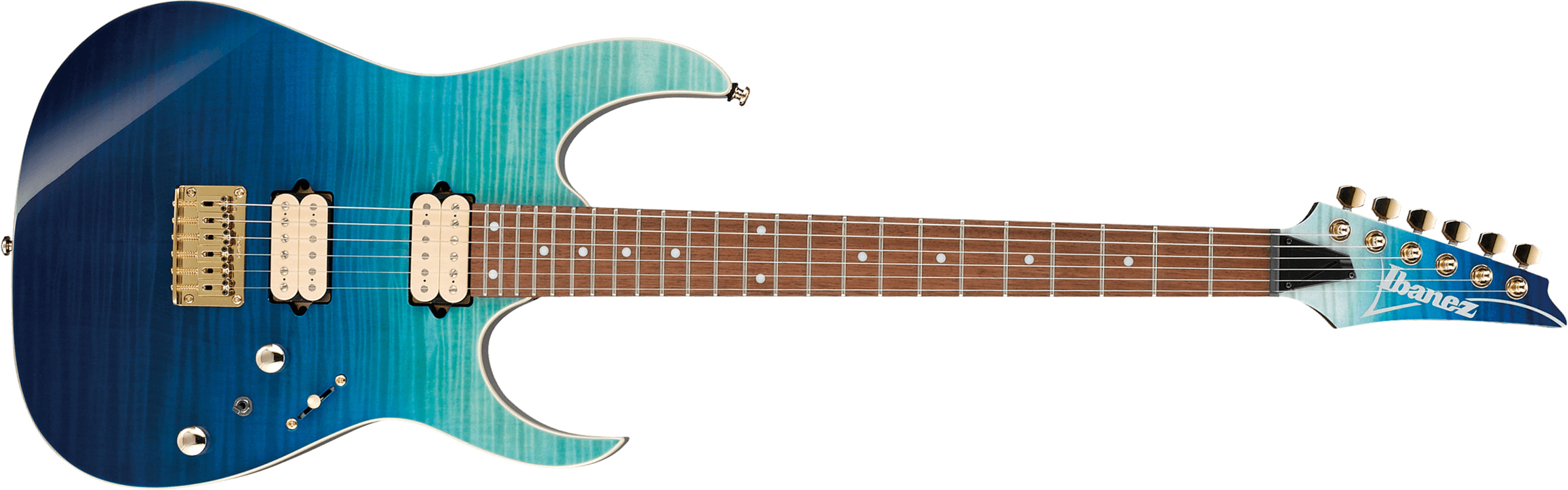 Ibanez Rg421hpfm Brg Standard Hh Ht Ja - Blue Reef Gradation - Str shape electric guitar - Main picture