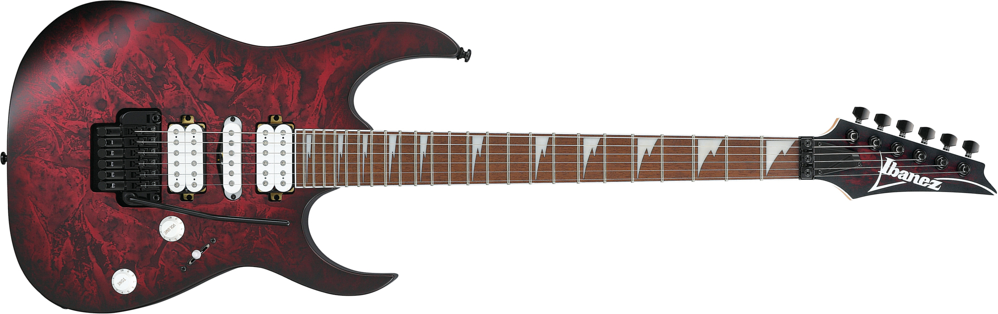 Ibanez Rg470dxw Wzm Standard Hsh Fr Jat - Wine Red Frozen Matte - Str shape electric guitar - Main picture