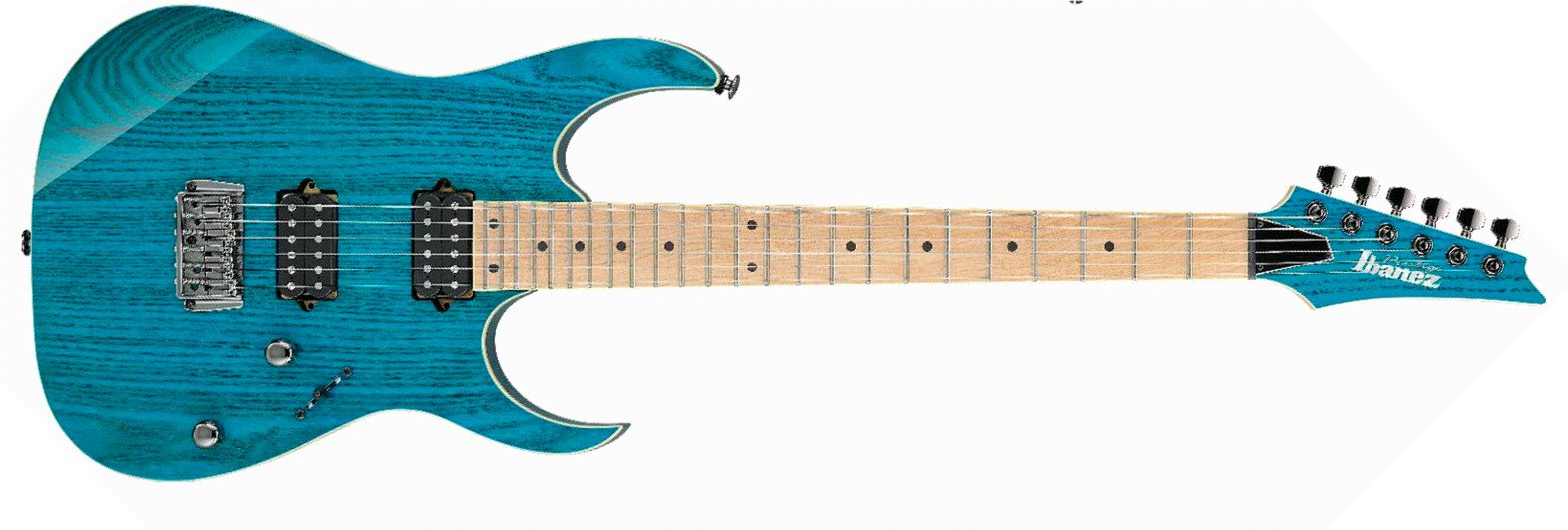 Ibanez Rg652ahmfx Tab Prestige Jap Ltd 2h Dimarzio Ht Mn - Transparent Aqua Blue - Str shape electric guitar - Main picture