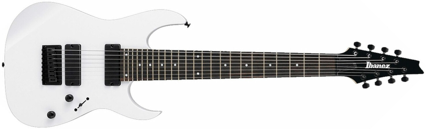 Ibanez Rg8 Wh Standard 8-cordes Hh Ht Jat - White - Baritone guitar - Main picture