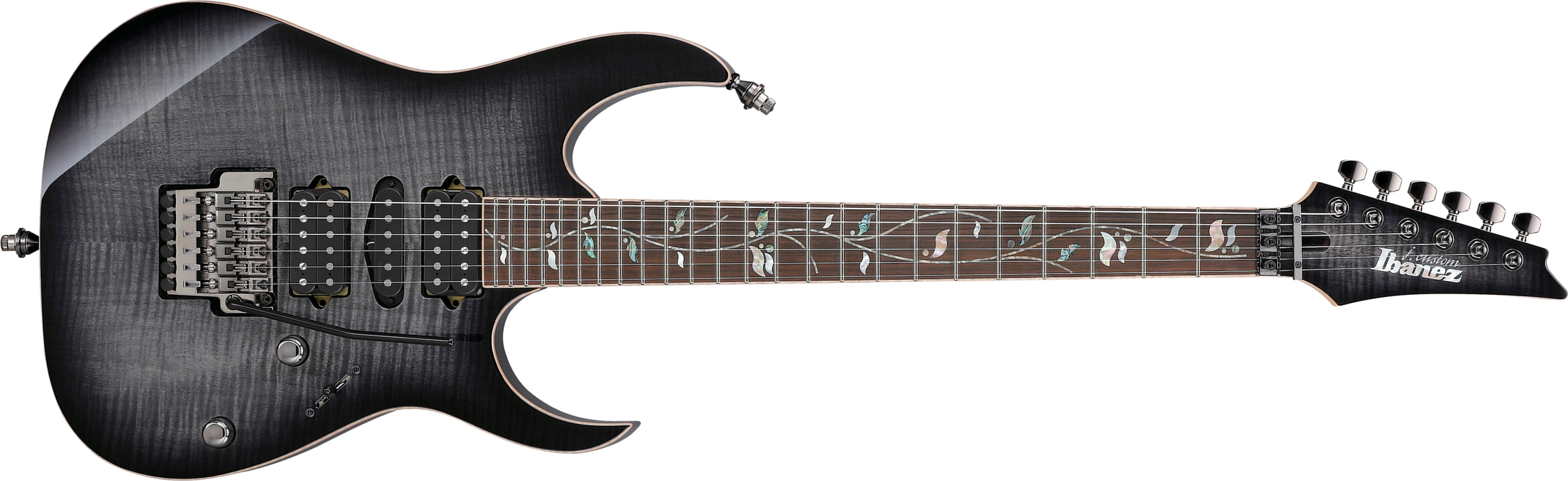 Ibanez Rg8570 Bre J.custom Jap Hsh Dimarzio Fr Eb - Black Rutile - Str shape electric guitar - Main picture