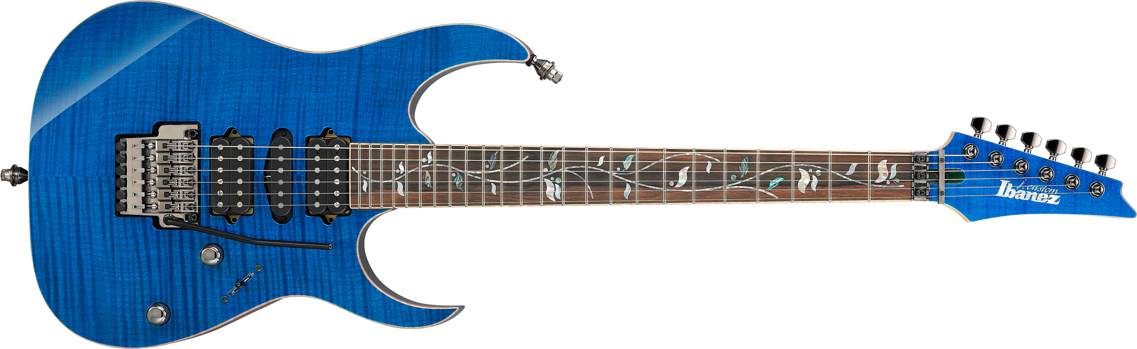 Ibanez Rg8570 Bre J.custom Jap Hsh Dimarzio Fr Eb - Royal Blue Sapphire - Str shape electric guitar - Main picture