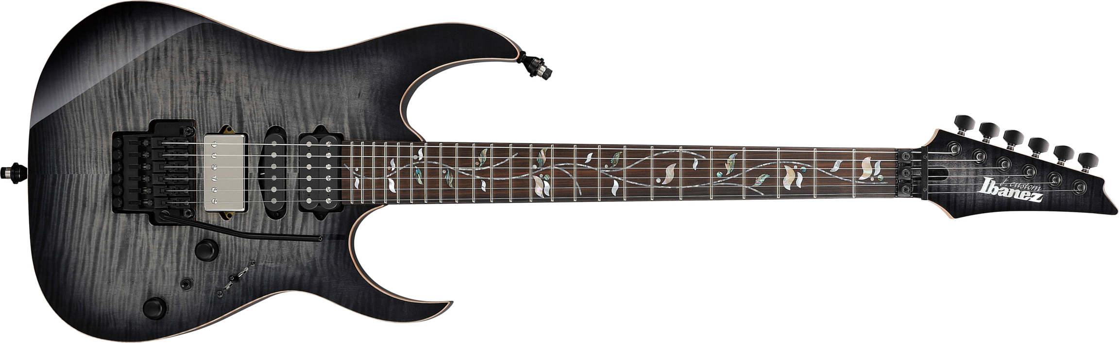 Ibanez Rg8870 Bre J.custom Jap Hsh Dimarzio Fr Eb - Black Rutile - Str shape electric guitar - Main picture
