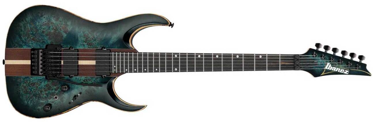 Ibanez Rga20p1pb Cul Premium 2h Dimarzio Fr Eb - Cosmic Blue Burst Low Gloss - Str shape electric guitar - Main picture