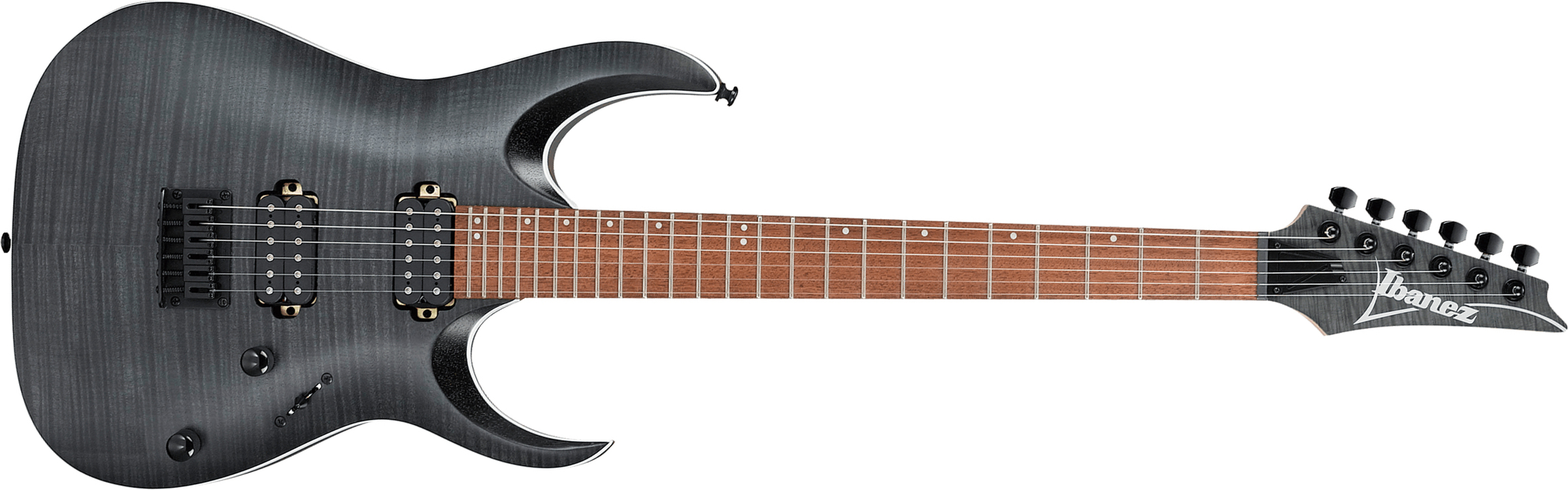 Ibanez Rga42fm Tgf Standard Hh Ht Rw - Transparent Grey Flat - Str shape electric guitar - Main picture