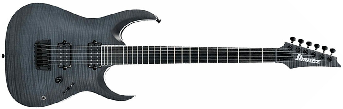 Ibanez Rgaix6fm Tgf Iron Label Hh Ht Eb - Transparent Gray Flat - Str shape electric guitar - Main picture