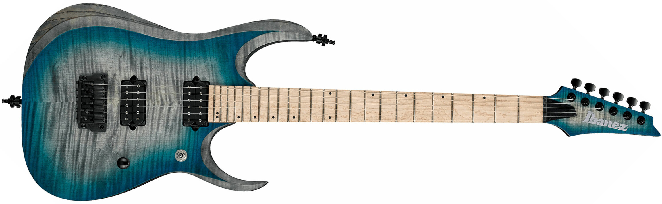 Ibanez Rgd61al Ssb Axion Label Hh Dimarzio Ht Mn - Stained Sapphire Blue Burst - Double cut electric guitar - Main picture