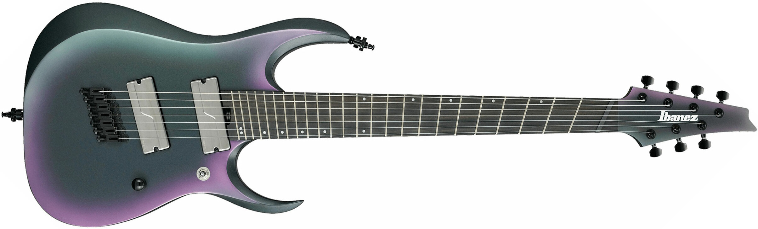 Ibanez Rgd71alms Bam Axion Label Hh Fishman Ht Eb - Black Aurora Burst Matte - Multi-Scale Guitar - Main picture