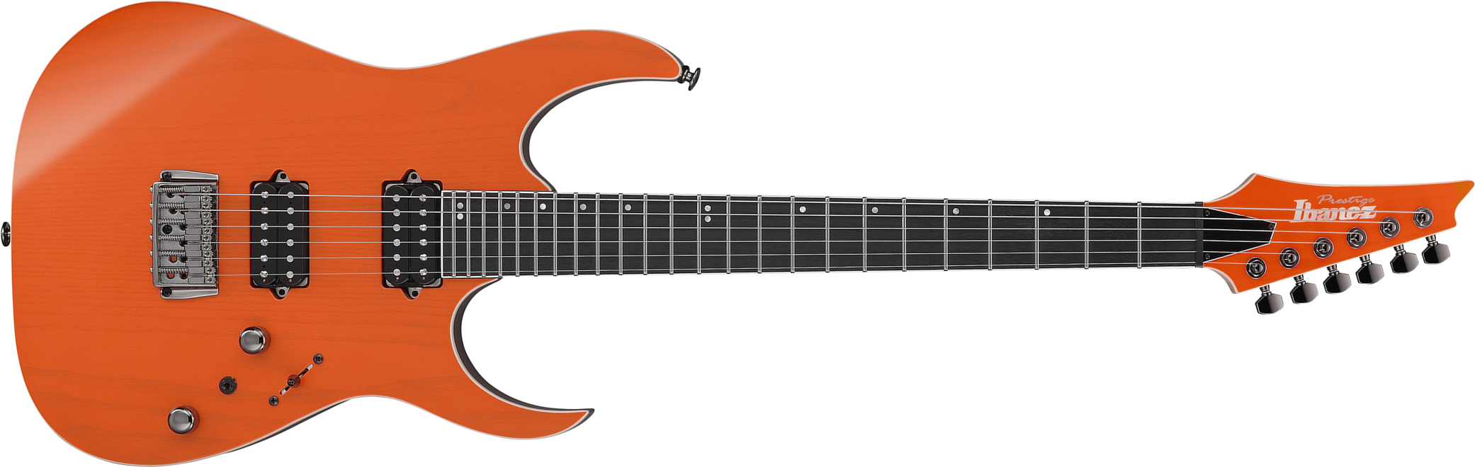 Ibanez Rgr5221r Tfr Prestige Jap 2h Bare Knuckle Ht Rw - Transparent Fluorescent Orange - Str shape electric guitar - Main picture