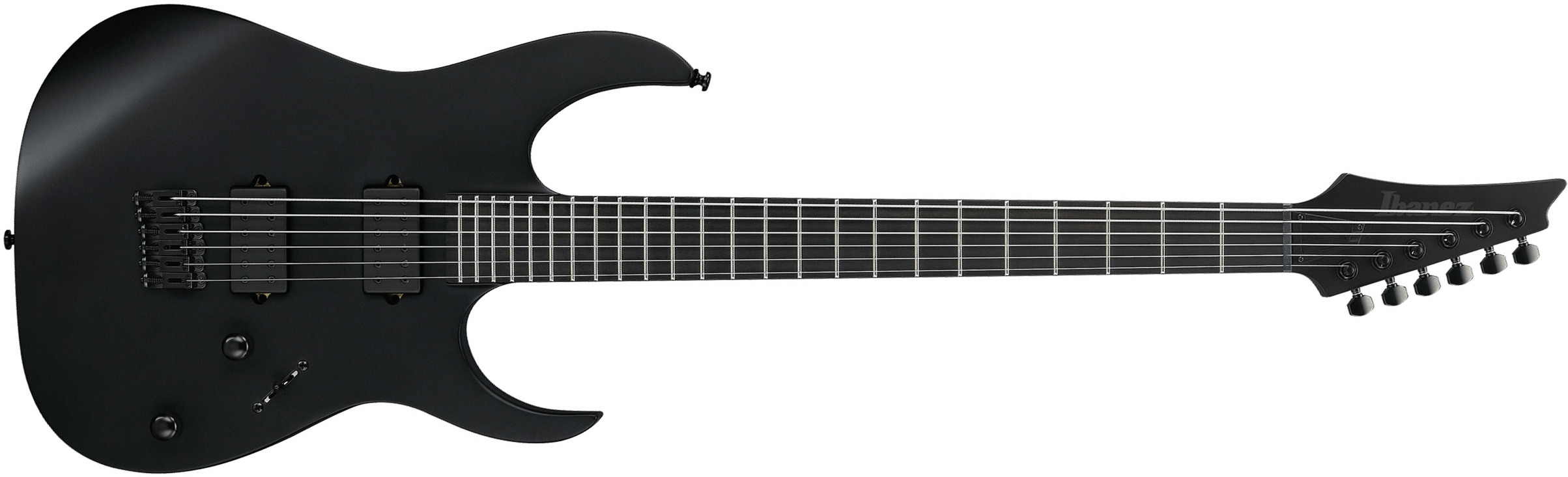 Ibanez Rgrtbb21 Bkf Baritone Iron Label 2h Dimarzio Ht Eb - Black Flat - Baritone guitar - Main picture