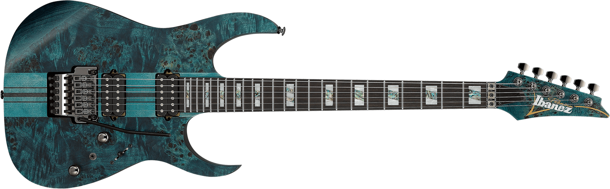 Ibanez Rgt1220pbk Col Premium 2h Dimarzio Fr Eb - Cosmic Blue Low Gloss - Str shape electric guitar - Main picture