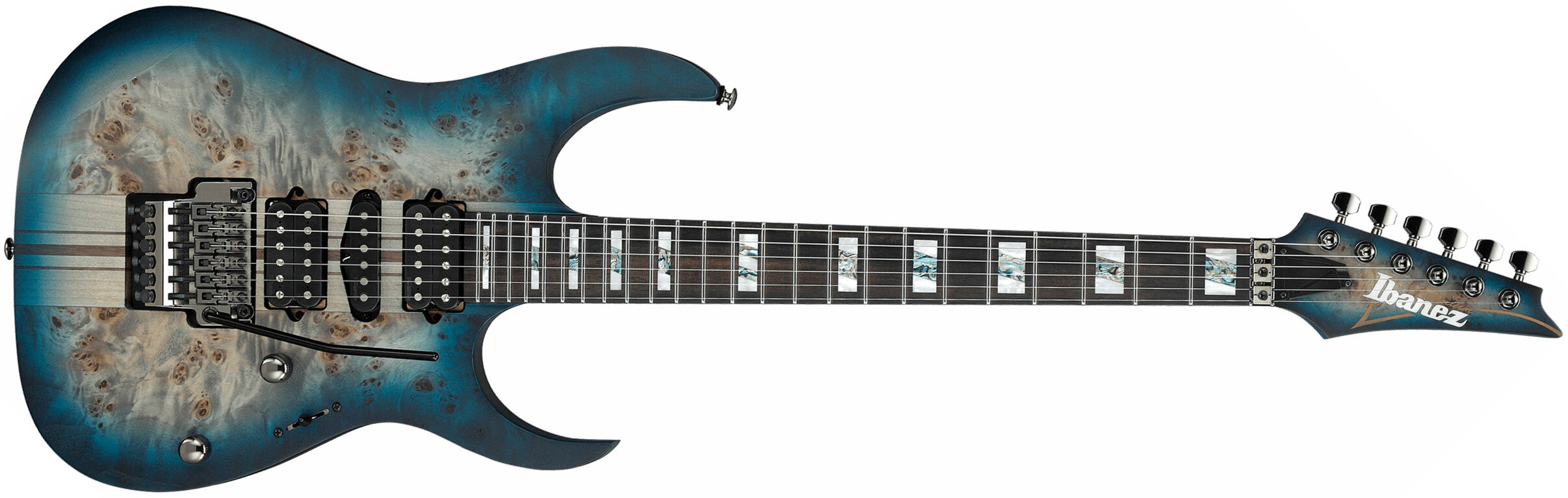 Ibanez Rgt1270pb Ctf Premium Hsh Dimarzio Fr Eb - Cosmic Blue Starburst Flat - Str shape electric guitar - Main picture