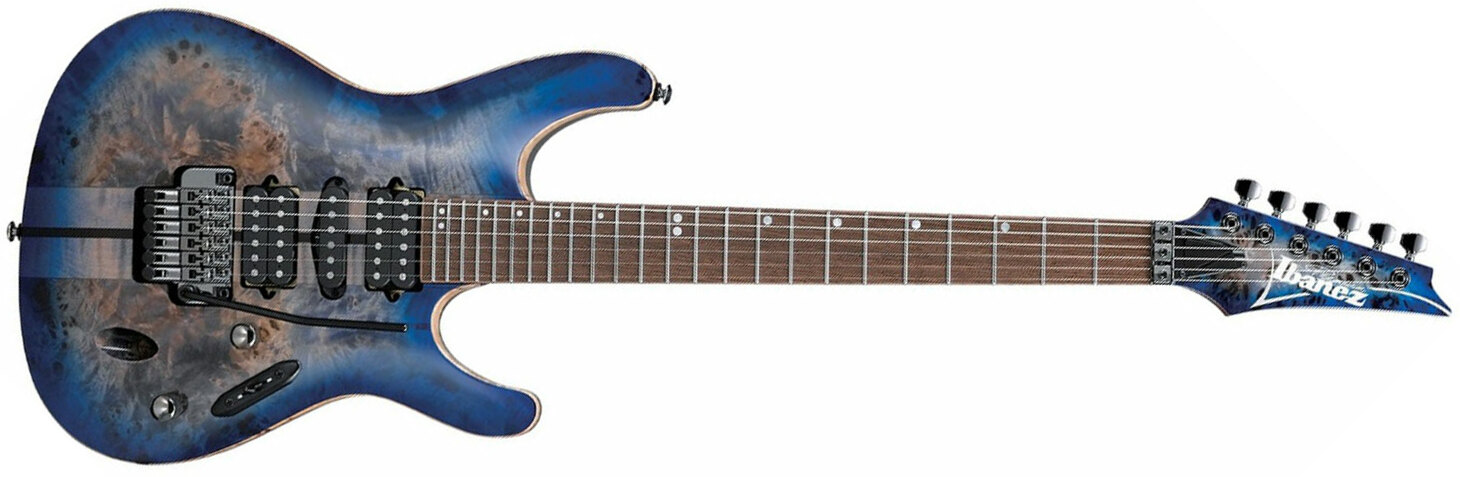 Ibanez S1070pbz Clb  Premium Hsh Dimarzio Fr Pan - Cerulean Blue Burst - Str shape electric guitar - Main picture
