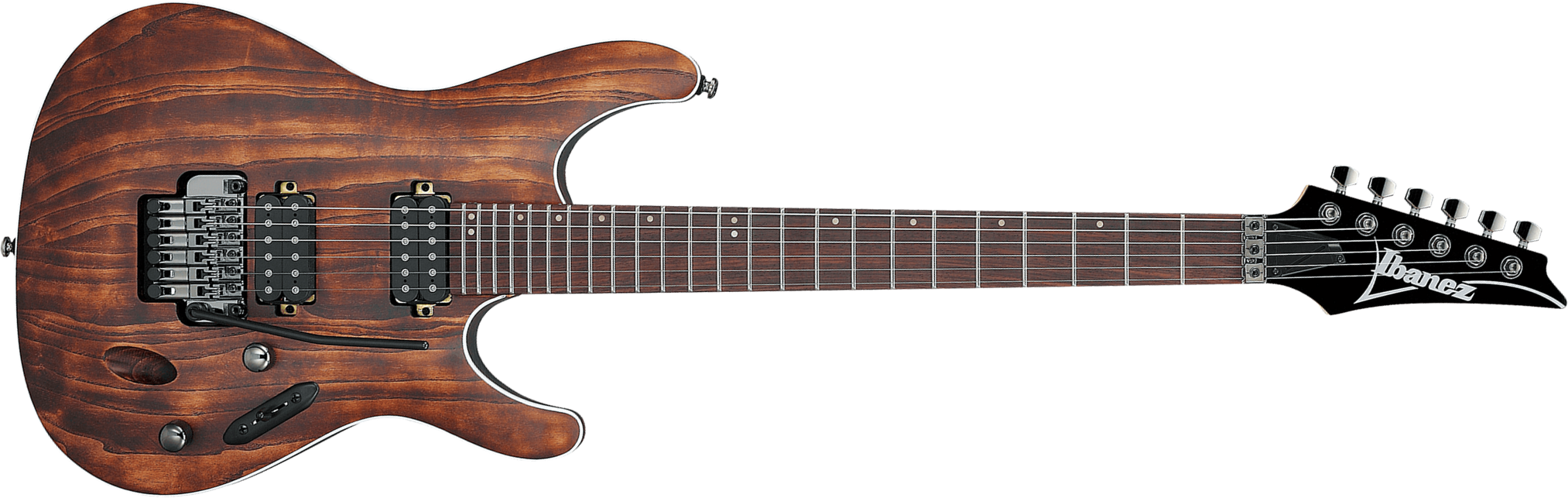 Ibanez S520ah Abs Sabre Premium 2h Trem Rw - Antique Brown Stained - Str shape electric guitar - Main picture