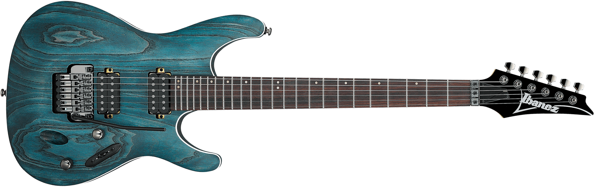 Ibanez S520ah Obf Sabre Premium 2h Trem Rw - Cosmic Blue Flat - Str shape electric guitar - Main picture