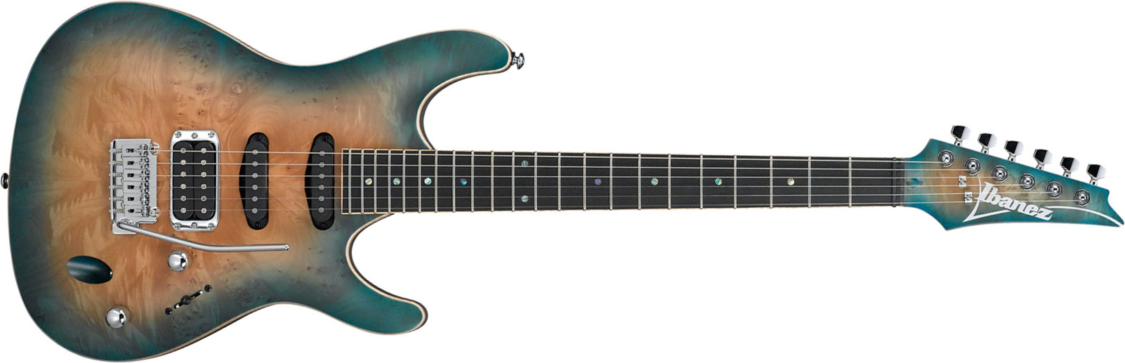 Ibanez Sa460mbw Sub Standard Hss Trem Eb - Sunset Blue Burst - Str shape electric guitar - Main picture