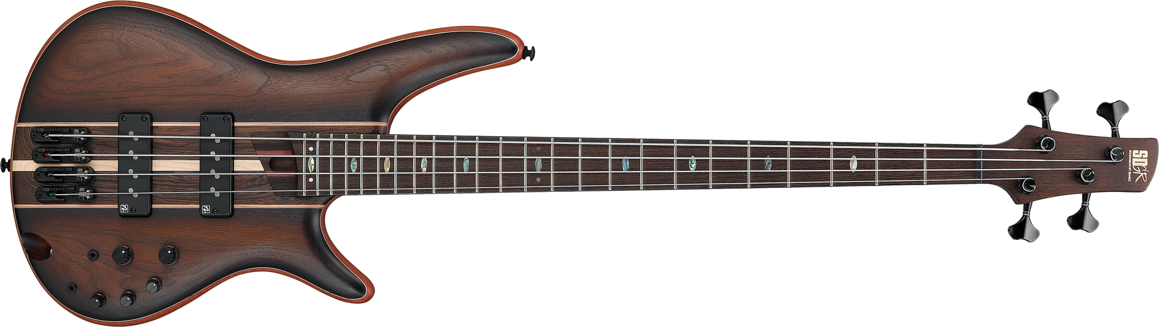 Ibanez Sr1350b Duf Premium Active Pp - Dual Mocha Burst Flat - Solid body electric bass - Main picture