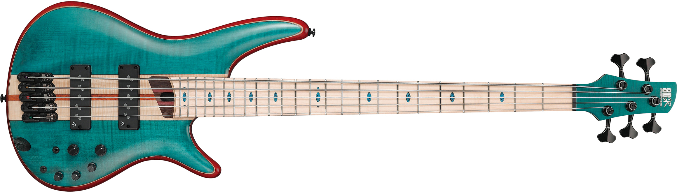 Ibanez Sr1425b Cgl Premium 5c Active Mn - Caribbean Green - Solid body electric bass - Main picture