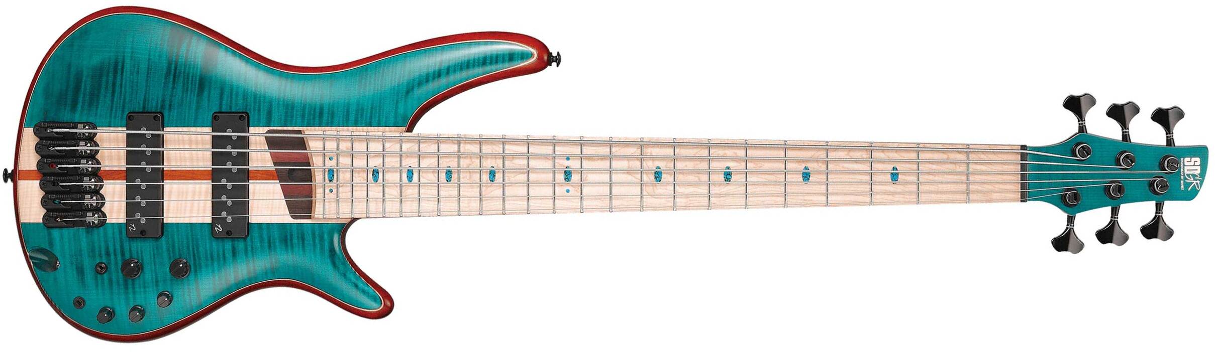 Ibanez Sr1426b Cgl Premium 6c Active Mn - Caribbean Green - Solid body electric bass - Main picture