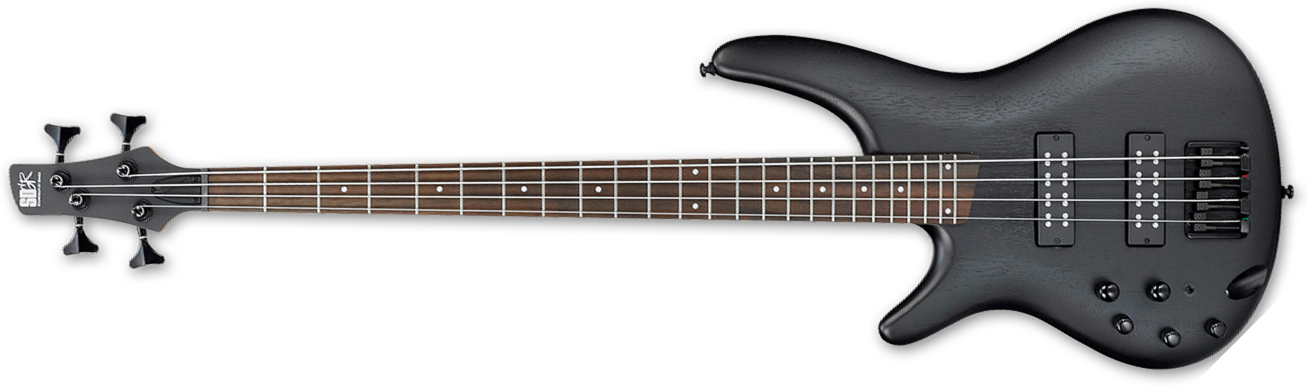 Ibanez Sr300ebl Wk Lh Gaucher Standard Active Jat - Weathered Black - Solid body electric bass - Main picture
