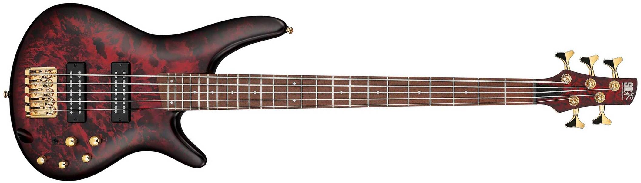 Ibanez Sr305edx Wzm Standard 5c Active Jat - Wine Red Frozen Matte - Solid body electric bass - Main picture