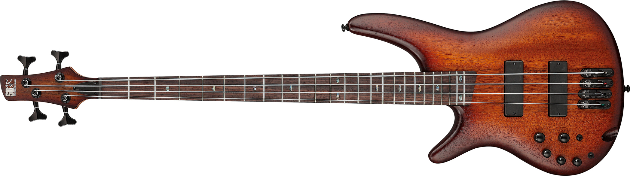 Ibanez Sr500al Mhl Standard Gaucher Active Bartolini Rw - Mahogany Brown Burst Low Gloss - Solid body electric bass - Main picture