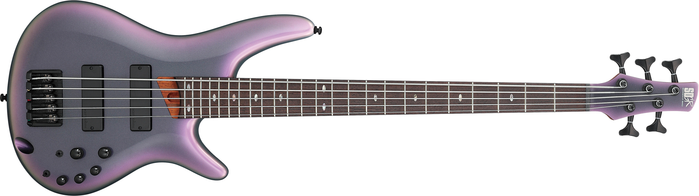 Ibanez Sr505e Bab Standard 5c Active Bartolini Rw - Black Aurora Burst - Solid body electric bass - Main picture