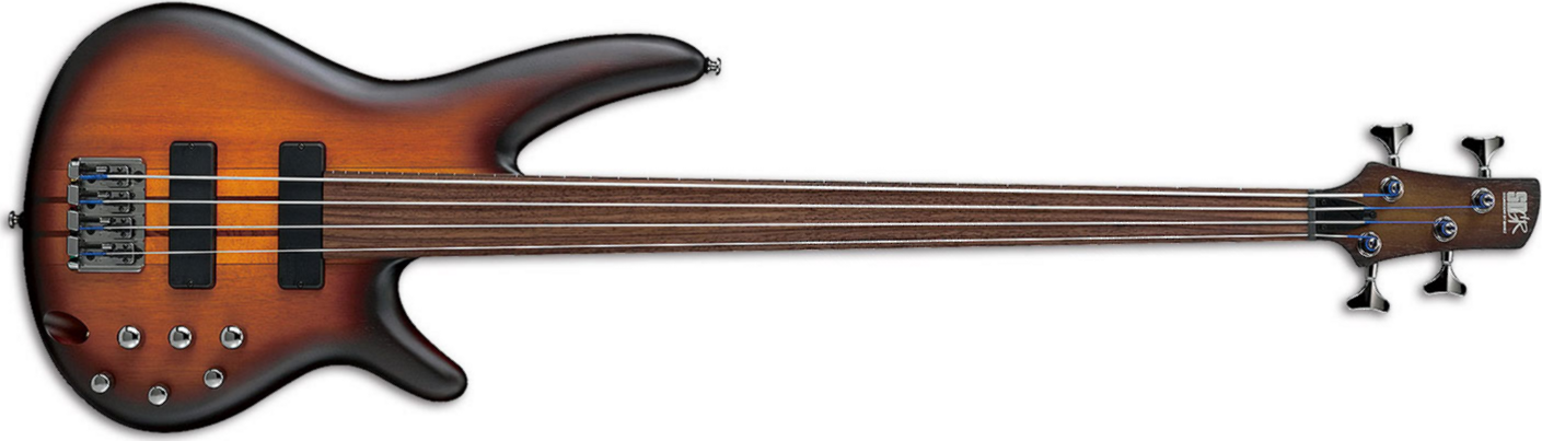 Ibanez Srf700 Bbf Fretless - Brown Burst Flat - Solid body electric bass - Main picture