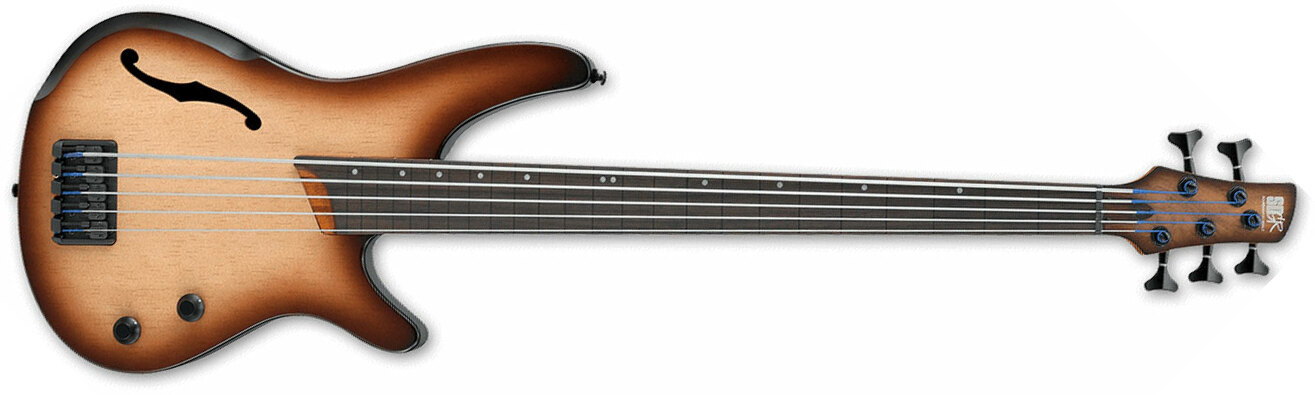 Ibanez Srh505f Nnf Fretless Bass Workshop Pan - Dragon Eye Burst Flat - Solid body electric bass - Main picture