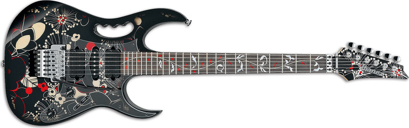 Ibanez Steve Vai Jem77 Fp2 Prestige Japon Signature - Floral Pattern 2 - Str shape electric guitar - Main picture