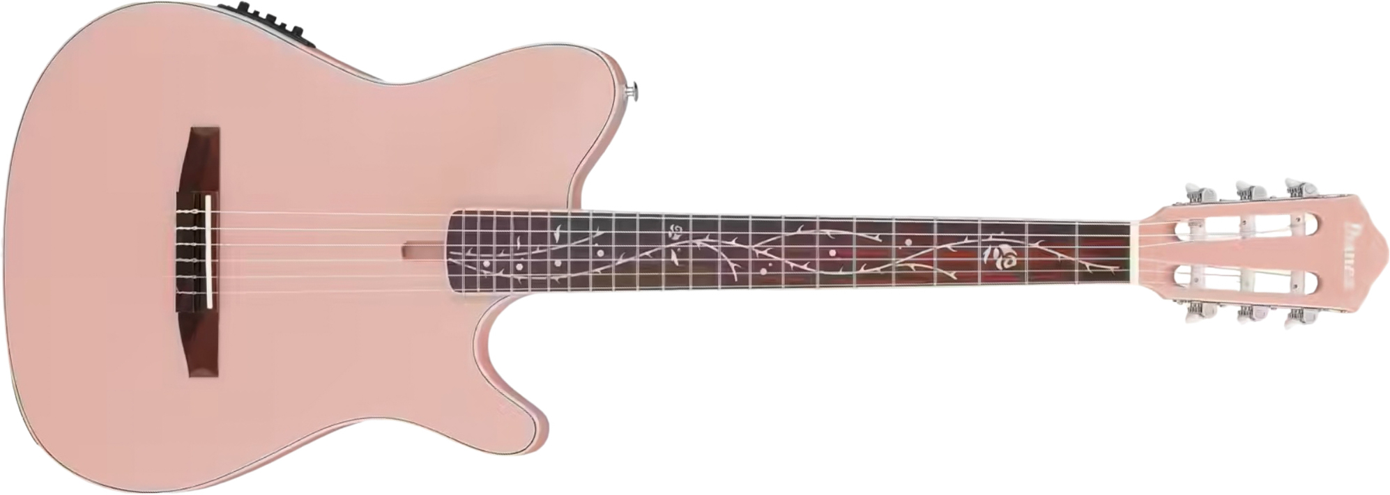 Ibanez Tim Henson Tod10n Paf Ind Signature Epicea Sapele Rw - Pearl Pink Flat - Classical guitar 4/4 size - Main picture