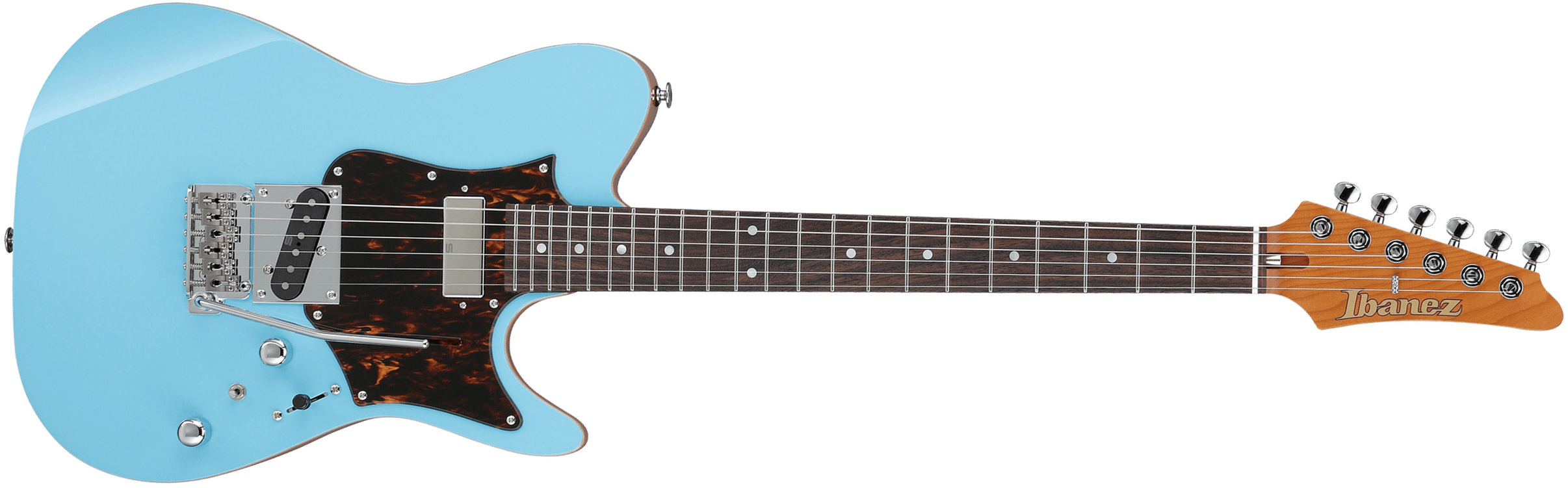 Ibanez Tom Quayle Tqms1 Ctb Jap Signature Smh Trem Rw - Celeste Blue - Tel shape electric guitar - Main picture