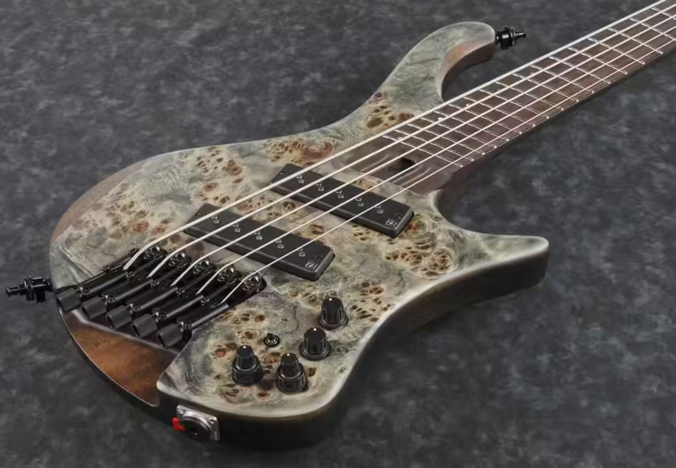 Ibanez Ehb1505ms Bif Workshop Multiscale 5c Active Pp - Black Ice Flat - Solid body electric bass - Variation 1